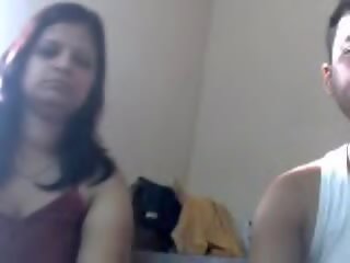 Indiano coppia rajesh e suman da noida poppe e cazzo su webcam