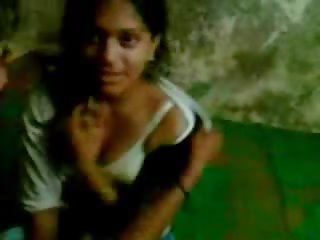 Indian Teenage seductress Pallavi enjoying with her BF in house