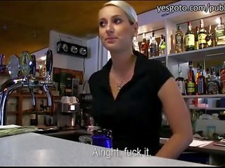 Marvellous marvellous Bartender Fucked for CASH! - 